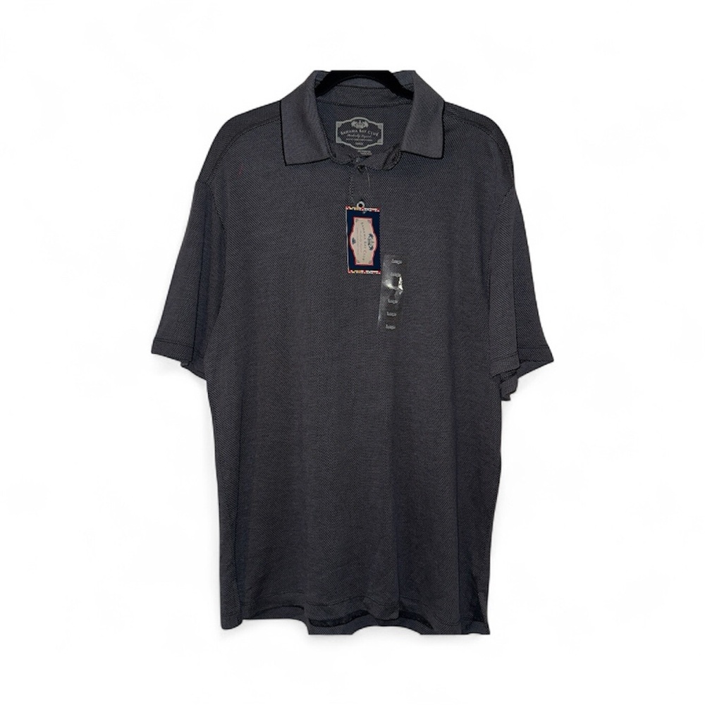 NWT Bahama Bay Club Polo | Men’s Size L | Black & Gray |